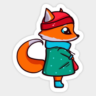 Cute fox Sticker